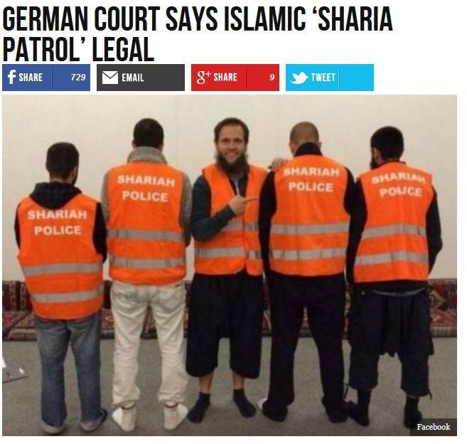 Risultati immagini per sharia for germany