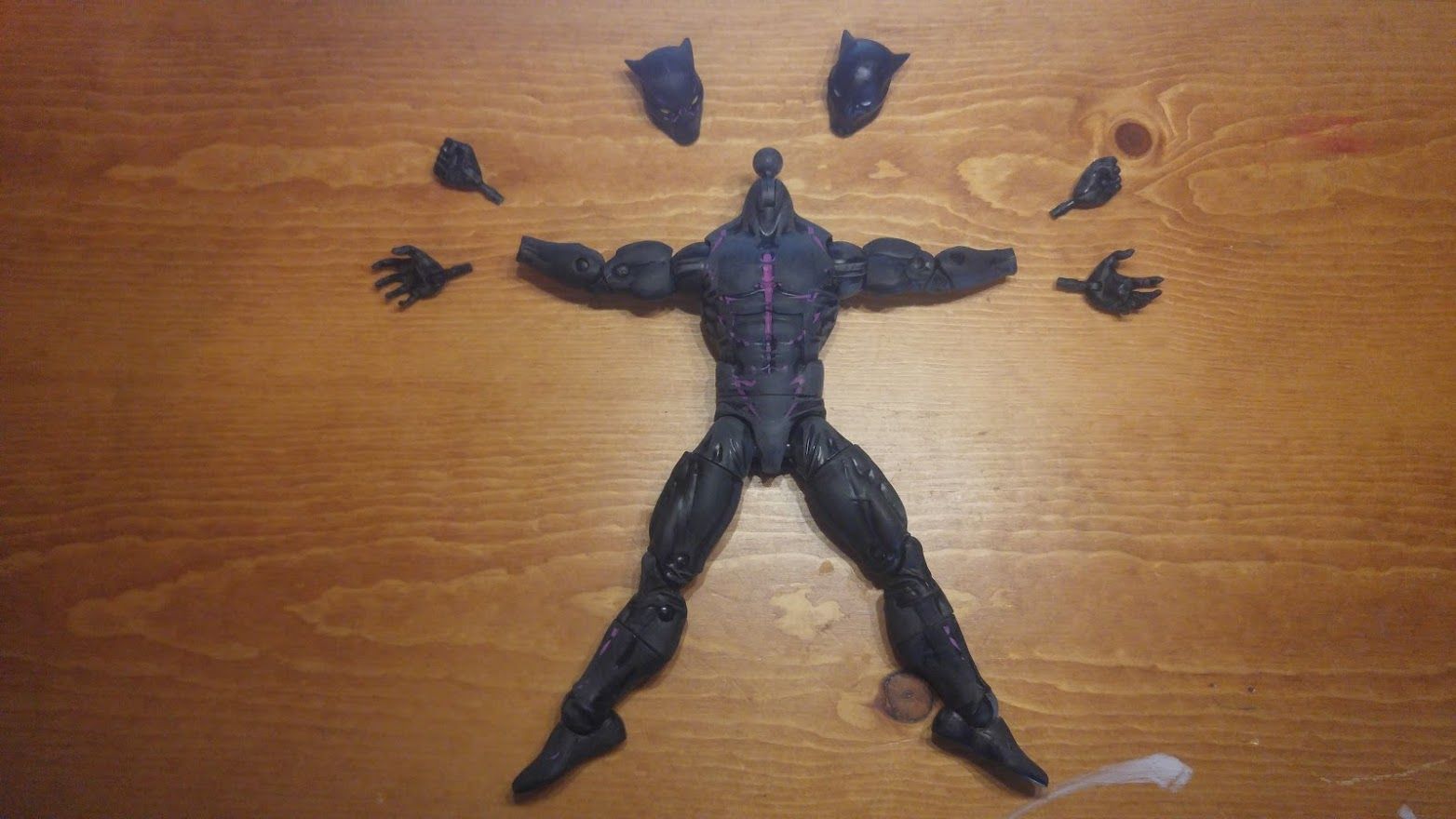 custom black panther figure