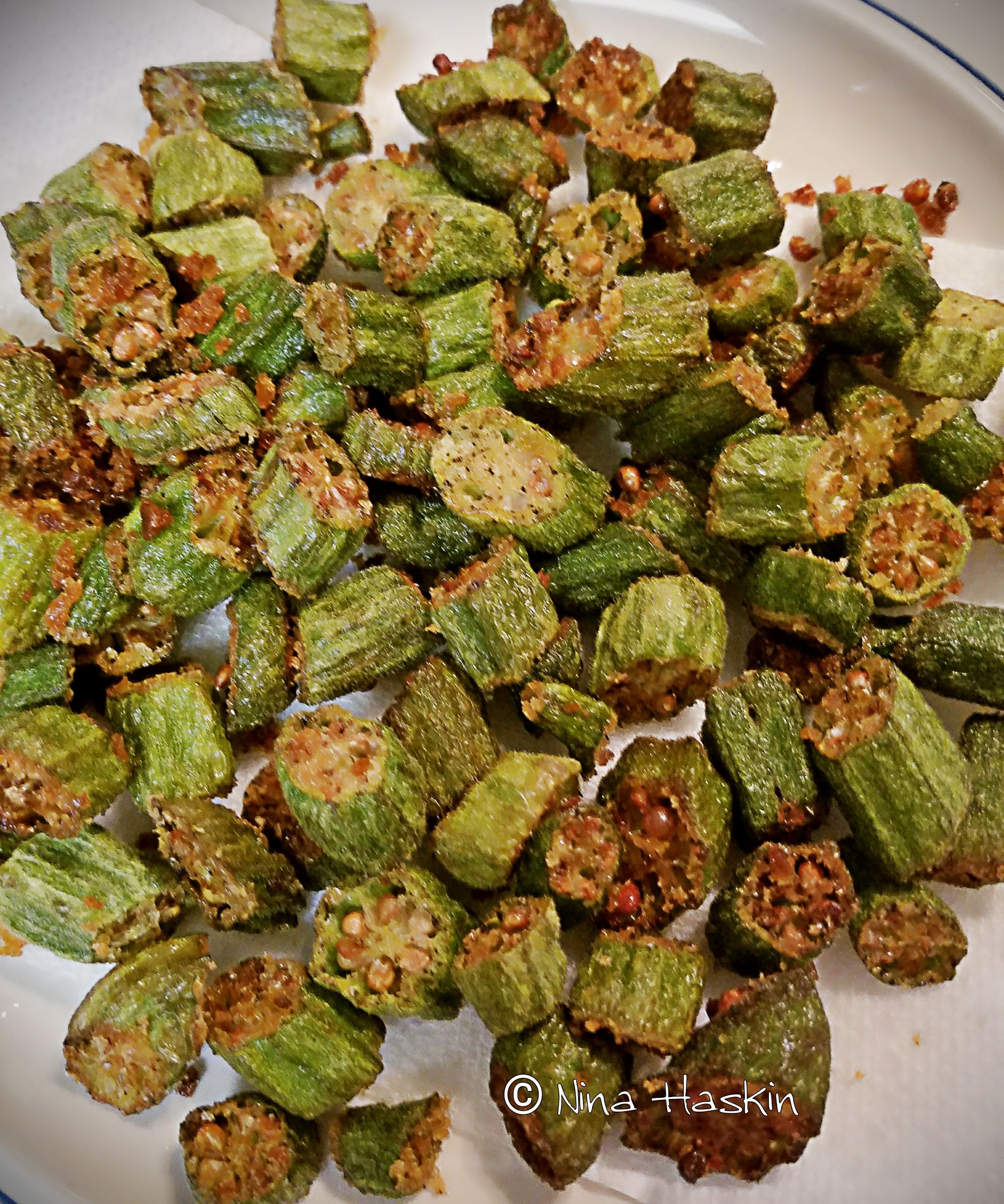 🌽🥕🥔FRUITSANDVEGGIESMONDAY VEGANWEDNESDAY "PANKO CRUMB FRESH FRIED OKRA