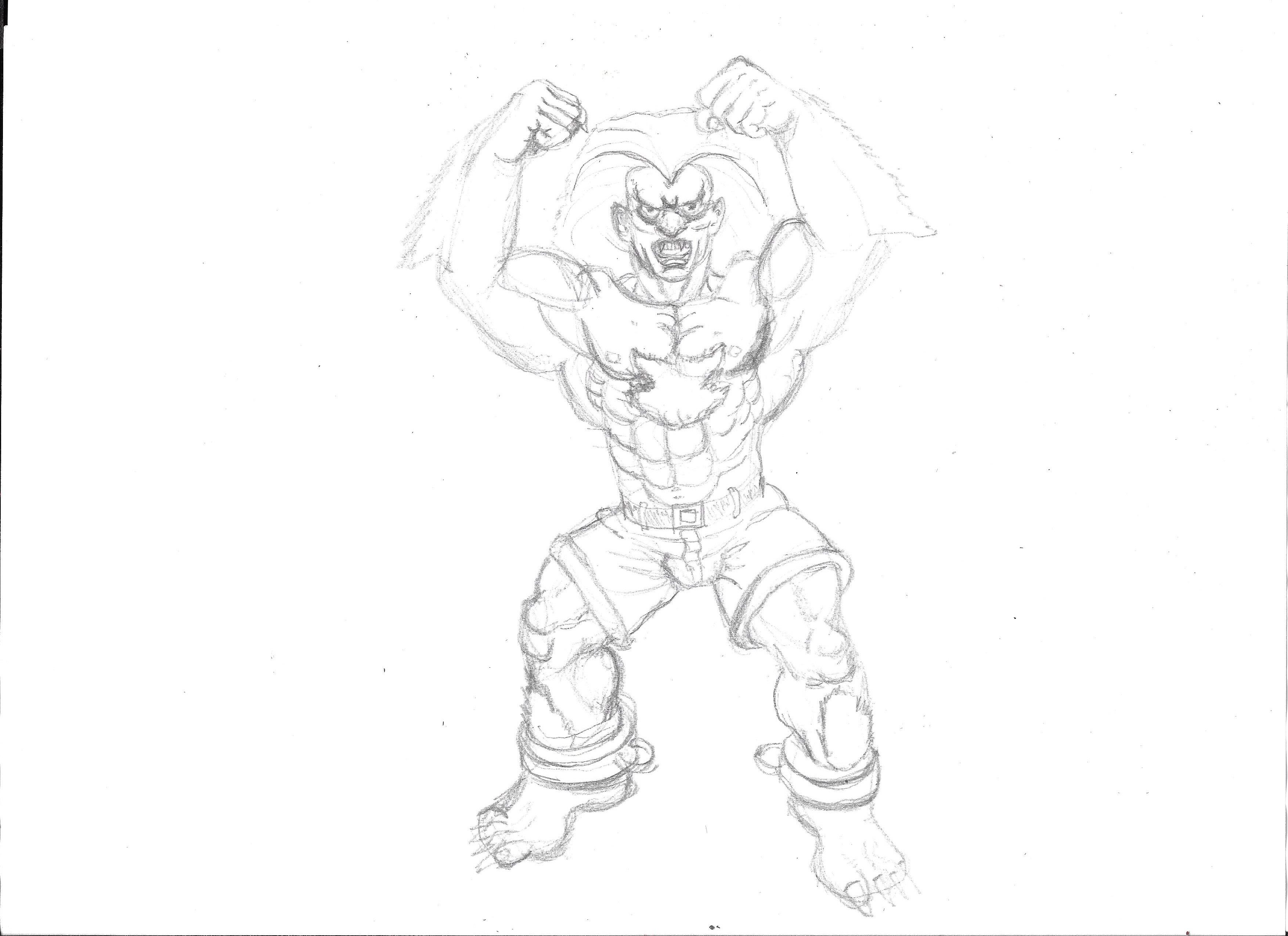 Blanka - Street Fighter - Pencil Drawing Tutorial — Steemit