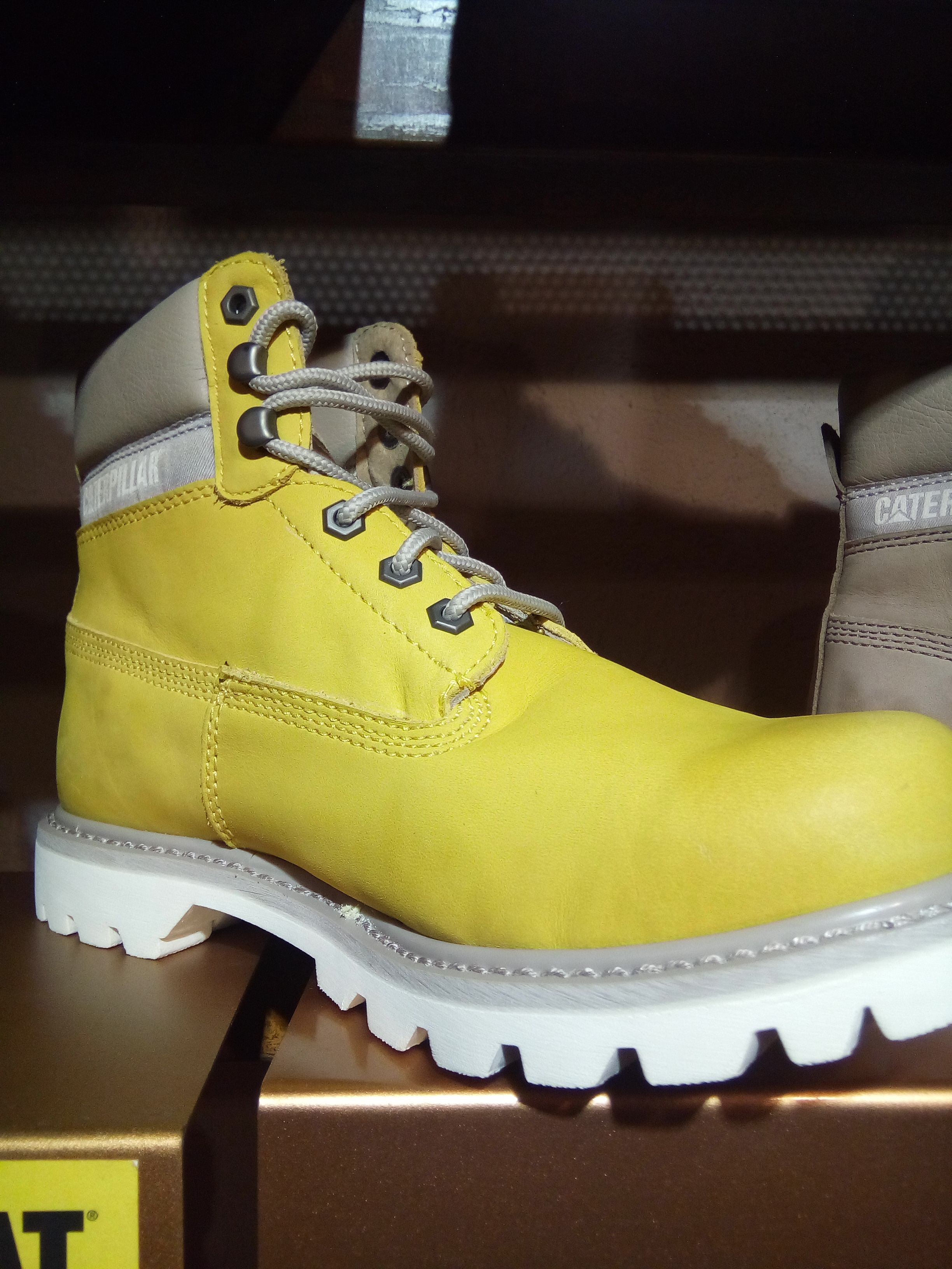 caterpillar shoes yellow Shop Clothing 