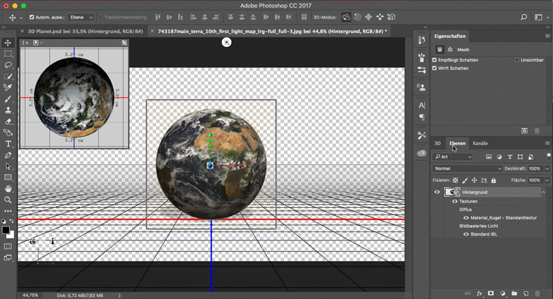Photoshop Tutorial Animierten 3d Planet Als Video Erstellen Steemit