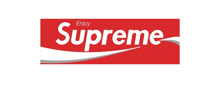 Coke Enjoy Supreme Bundle SVG, Supreme Logo Svg Digital File
