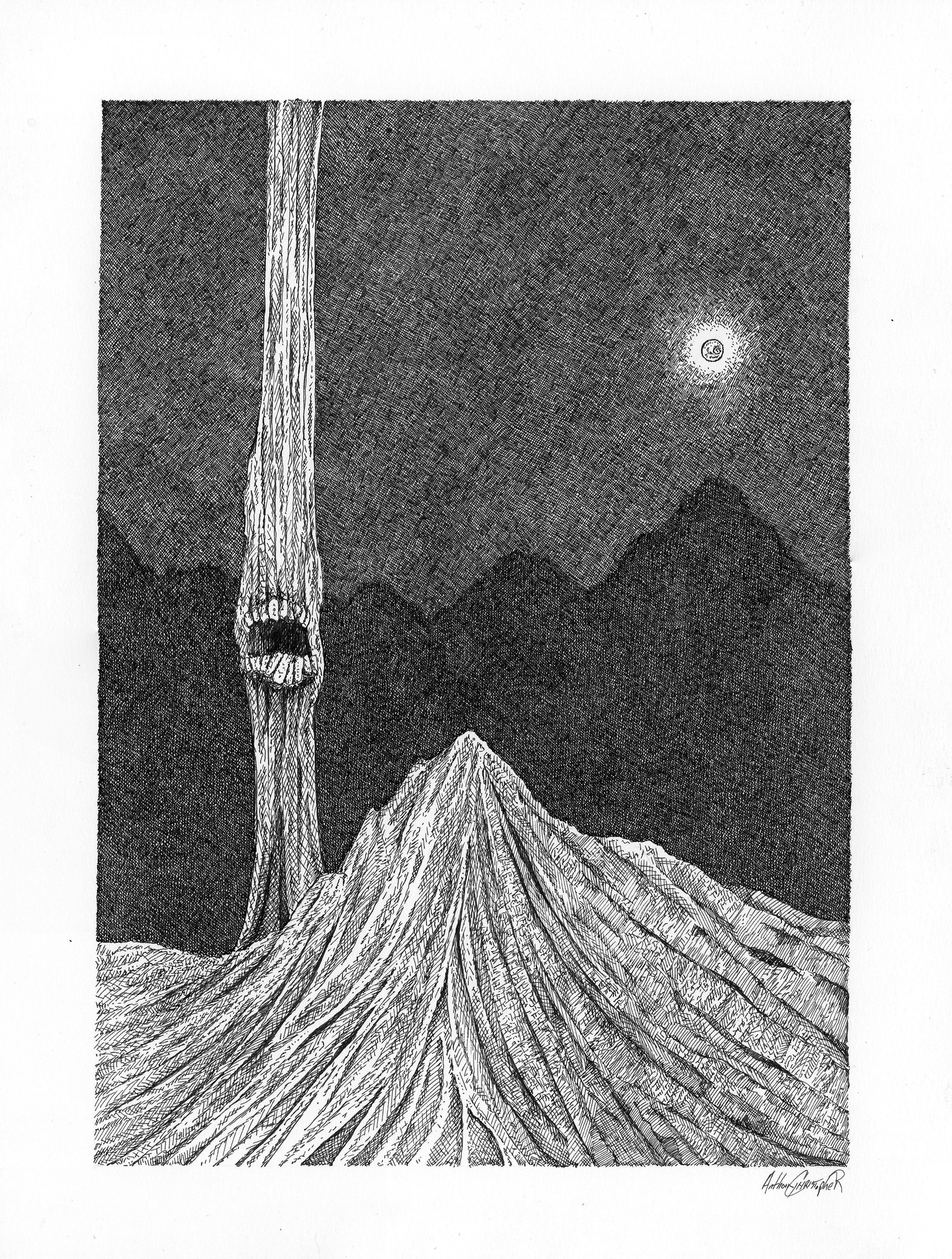 Simple Nightmare Pen Drawing Steemit
