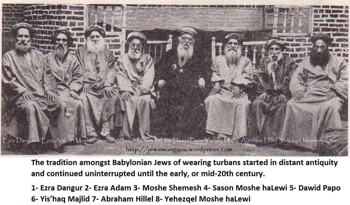 Babylonian Jews of wearing turbans.jpg