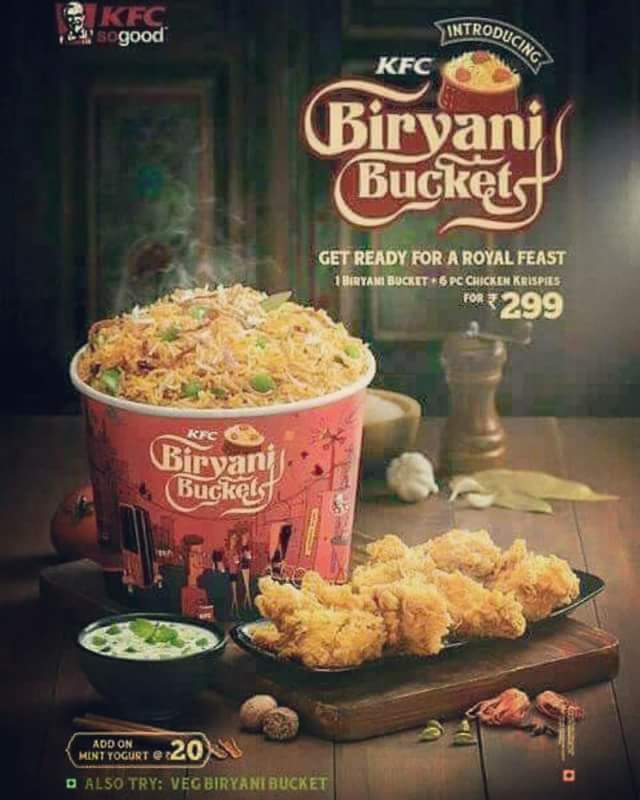 Kfc Chicken Biryani Bucket Collection Discounts