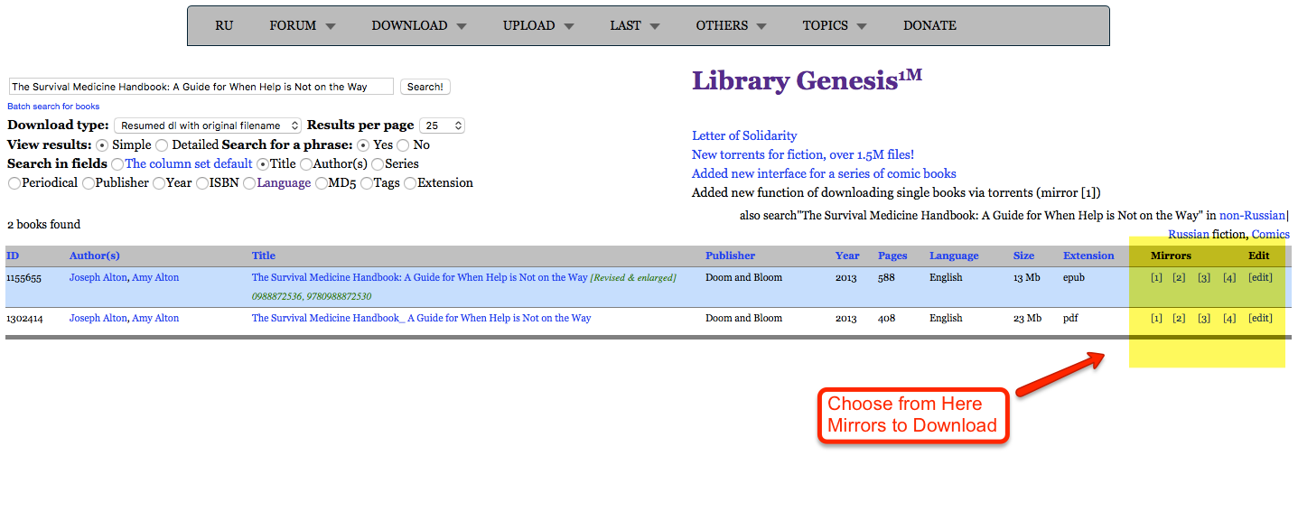 Guide book download. Library Genesis.