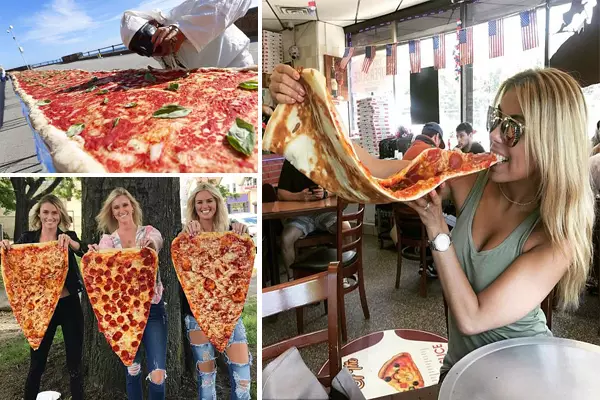 2 Foot Long Pizza Slice Is World S Longest Pizza Steemit