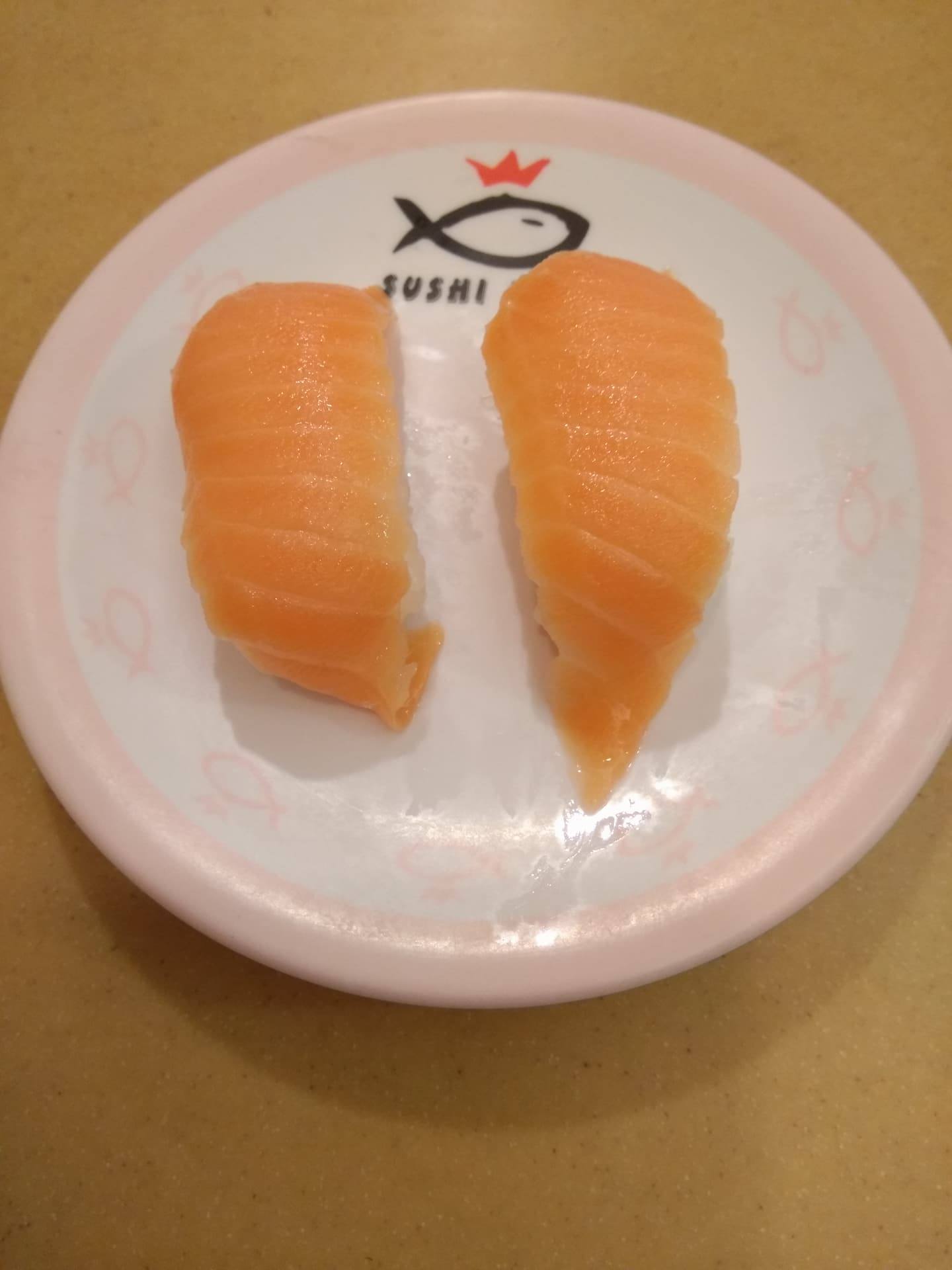 Menchi nigiri salmon Simple Shio