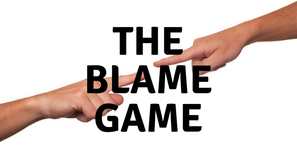 The Blame Game Steemit