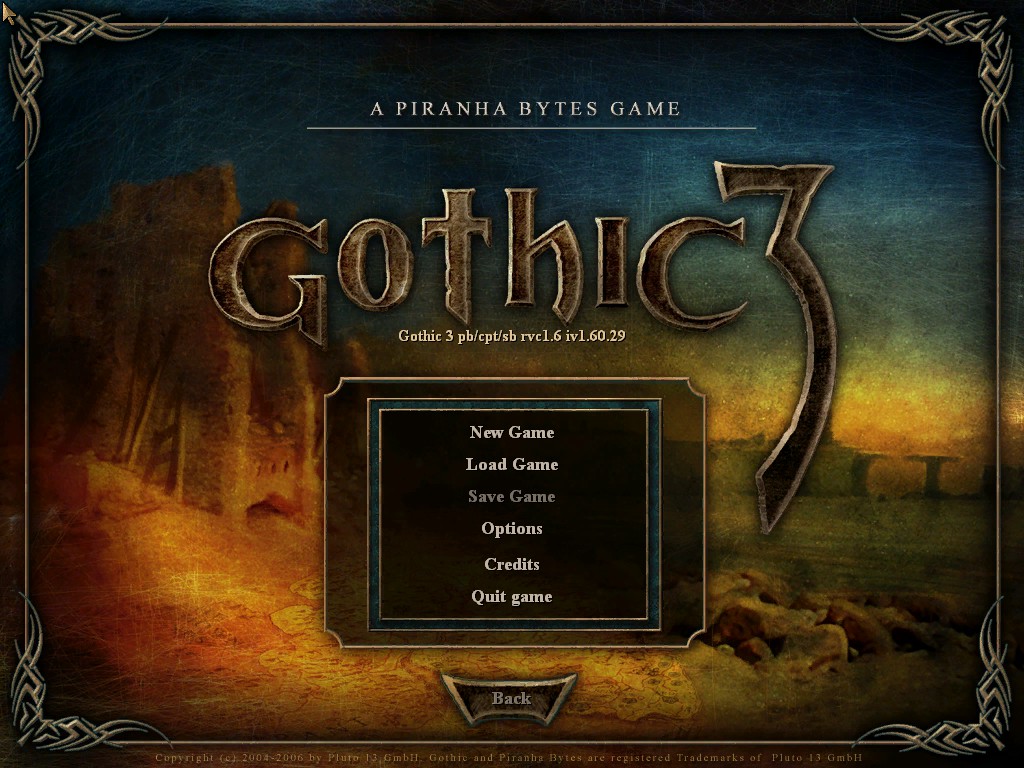 gothic 3 controls