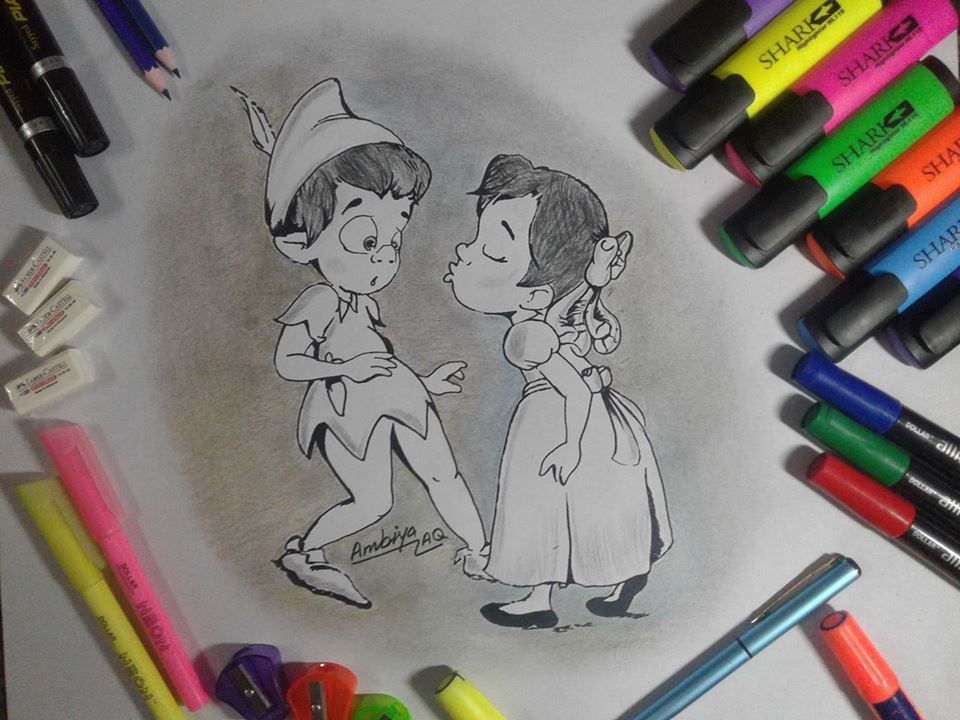 Cute Love Drawing.sketched by me — Steemit