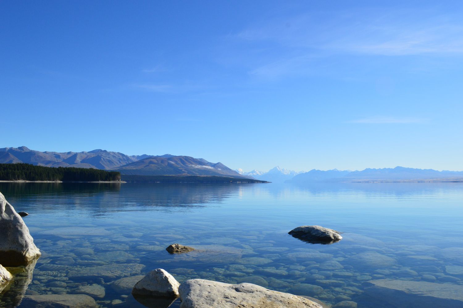 The clearest water: Lake Pukaki before winter