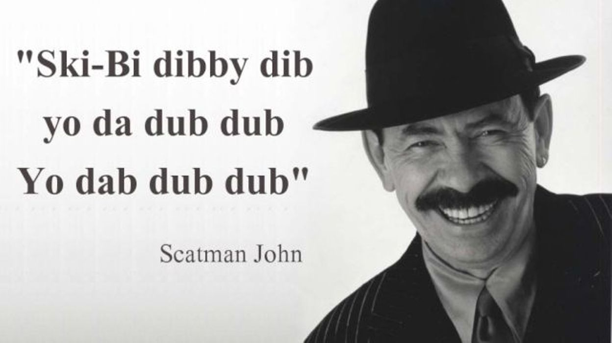 Scatman john ski ba. Певец скетмен. Джон пол Ларкин. Скэтмэн Джон биография. Scatman Мем.