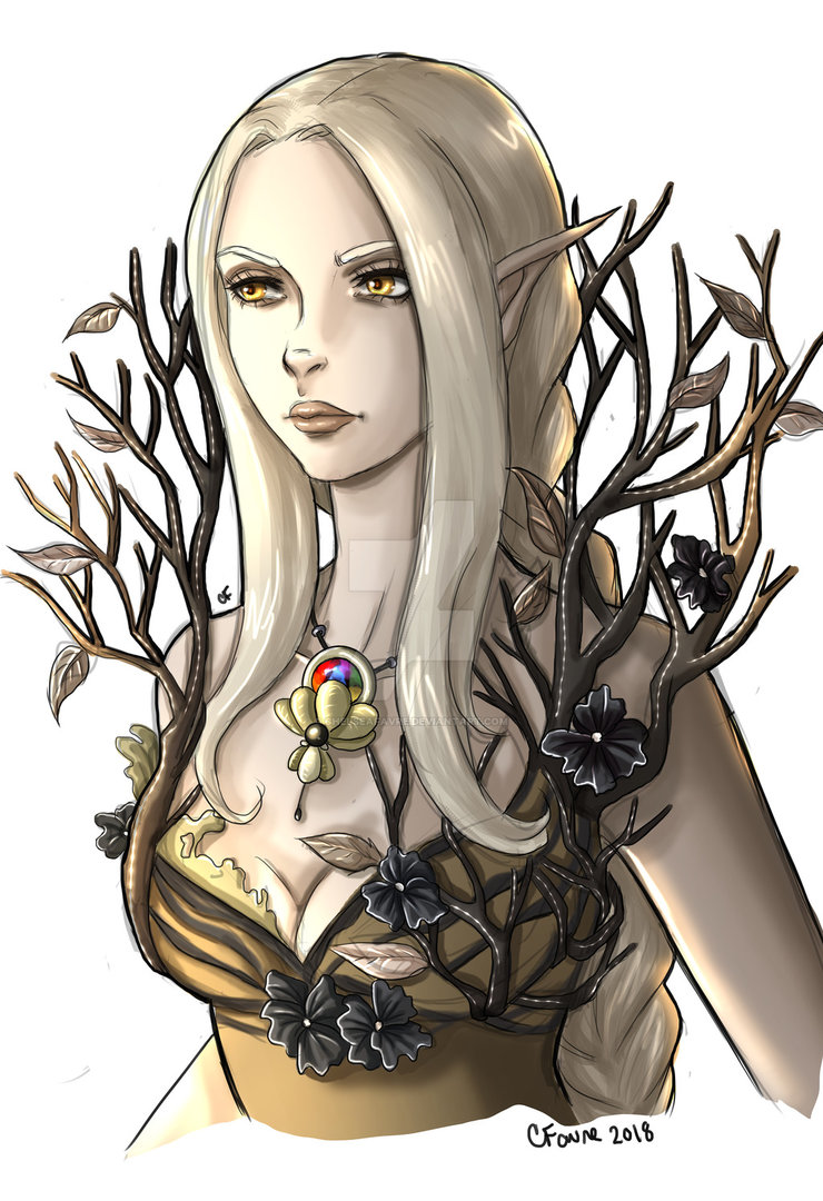 forest elf drawing