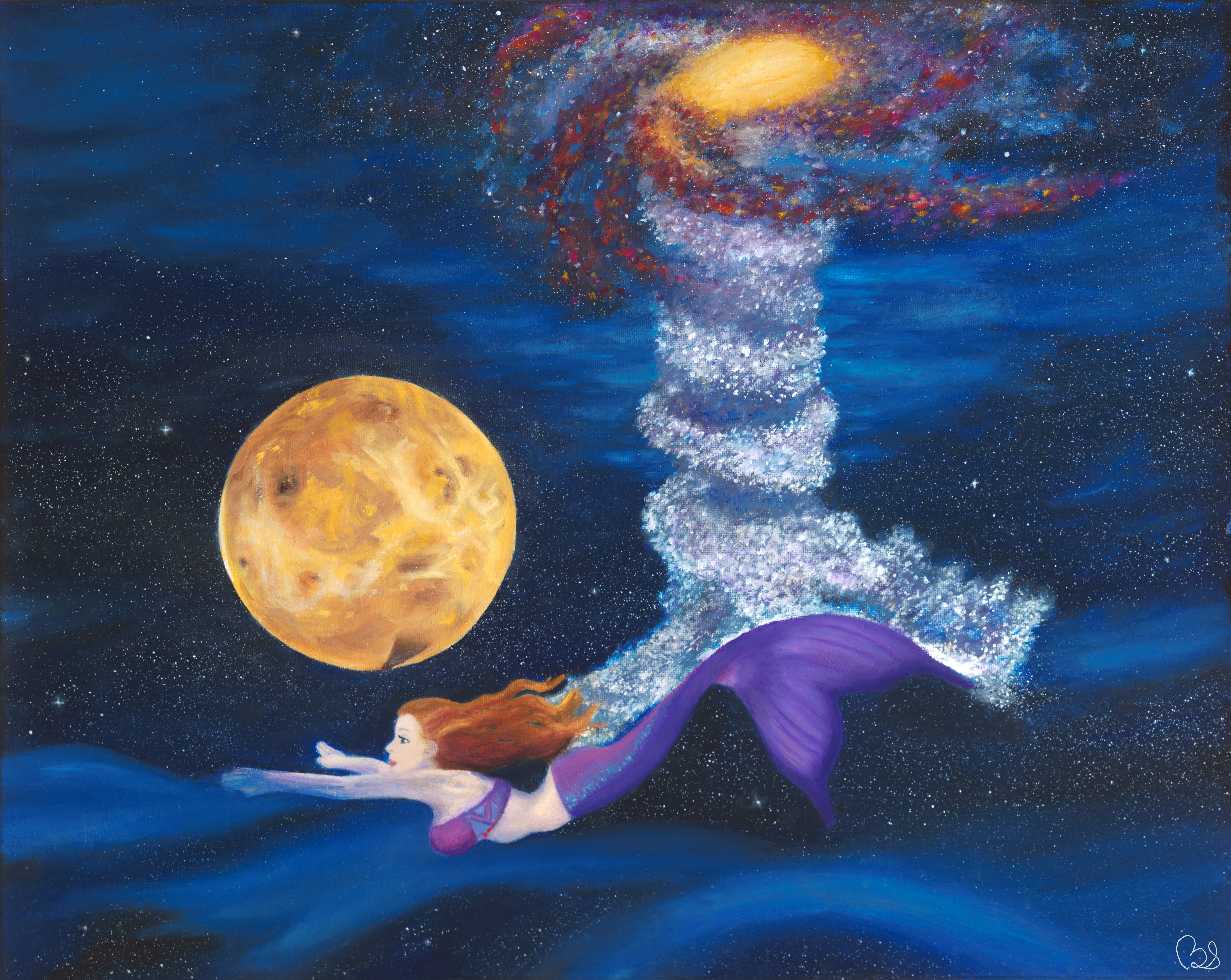 Goddess Of The Evening Star Oil Painting By Becky Steele Steemit