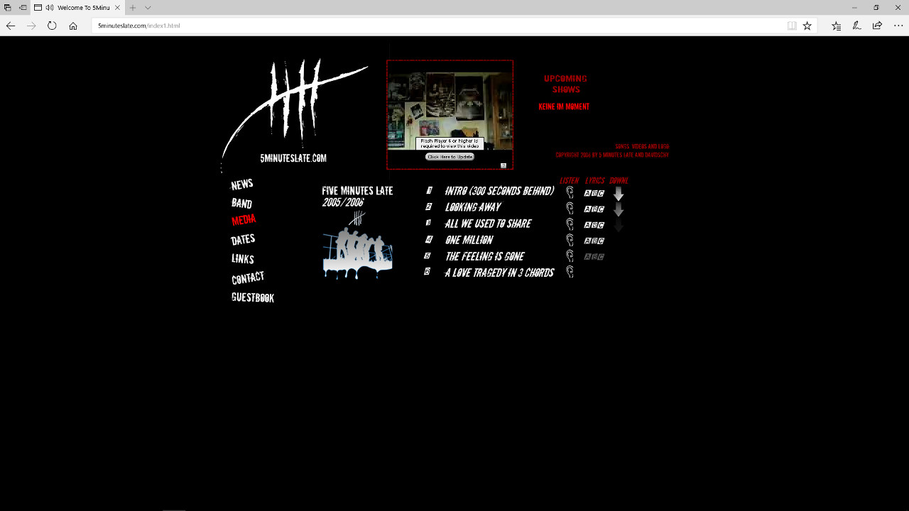 Screenshot of www.5minuteslate.com