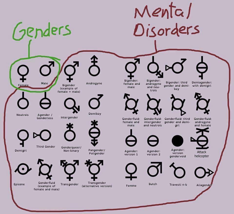 There are only two genders. 
