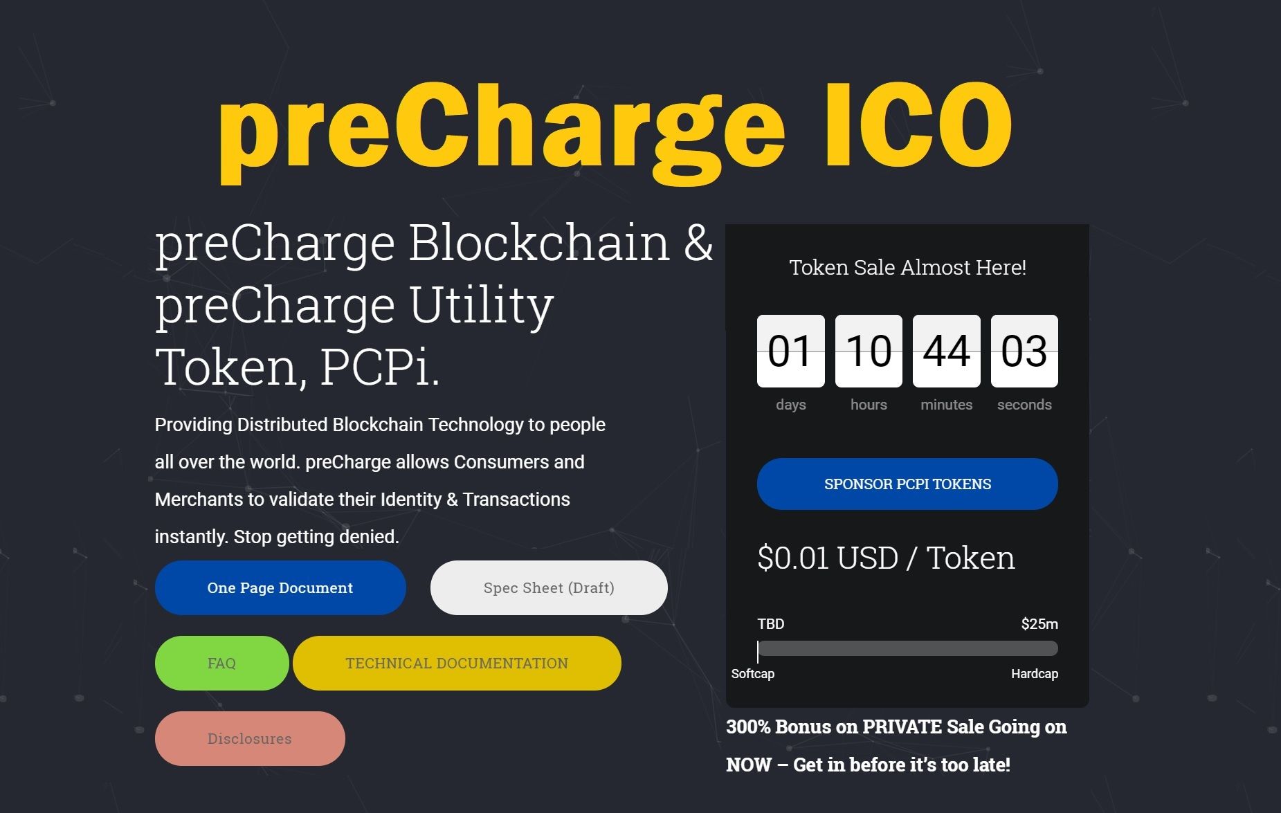 precharge cryptocurrency