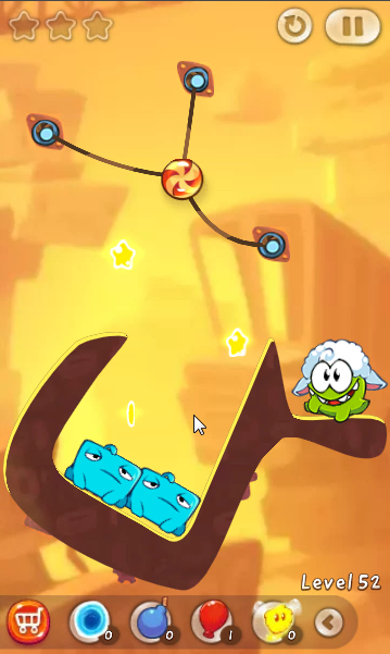 Cut The Rope 2 - Level 52 # Blue Creativity — Steemit