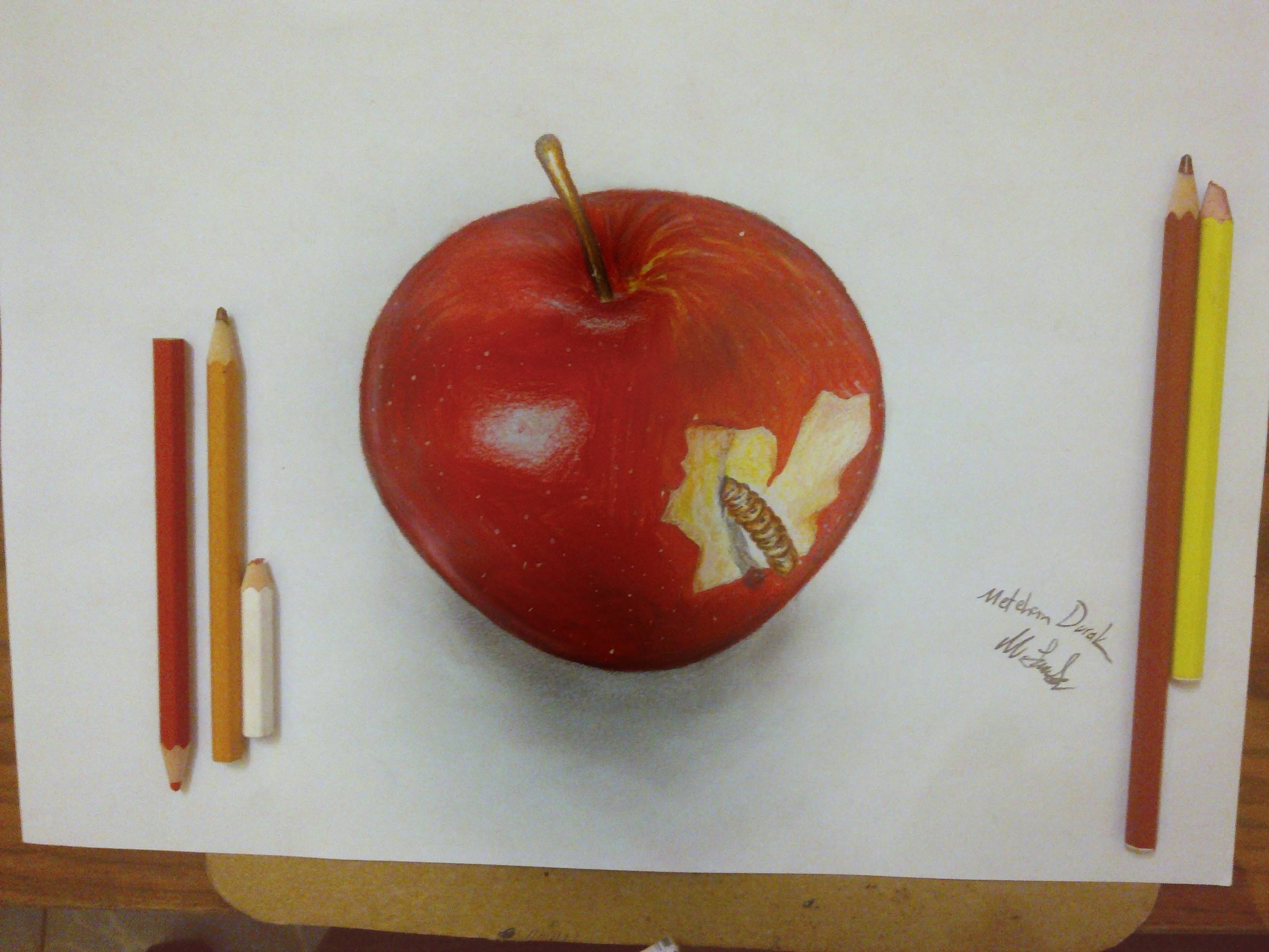 Been Person Has Drawing An Apple On A Piece Of Paper Backgrounds | JPG Free  Download - Pikbest