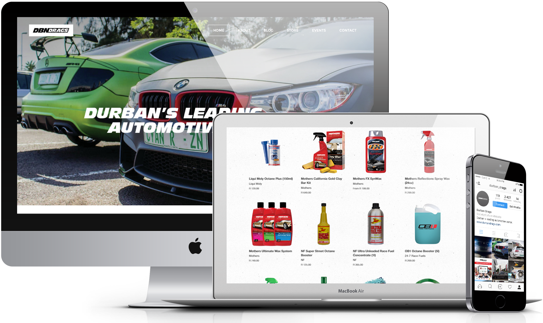 Durban Drags Durbans Leading Automotive Portal Website Online Store Facebook Instagram.png