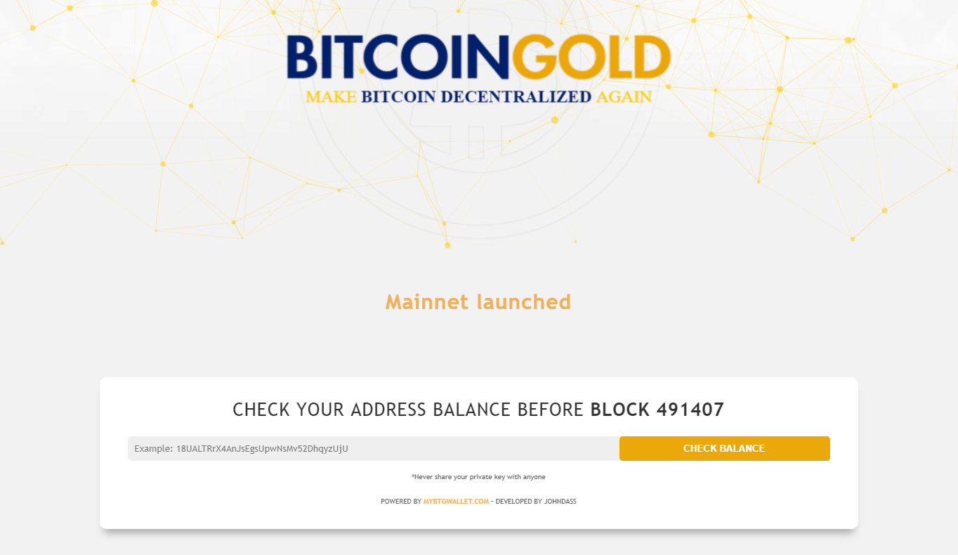 Check Your Bitcoin Gold Balance Now Steemit - 