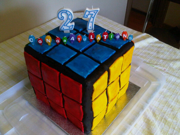 Rubik's cube cake by Sarenea on DeviantArt