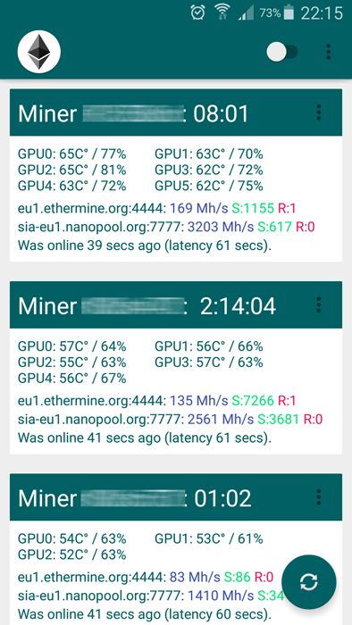 tråd Sprængstoffer Dwelling Minermon -- mobile monitoring for Claymore's Dual Ethereum AMD+NVIDIA GPU  Miner — Steemit