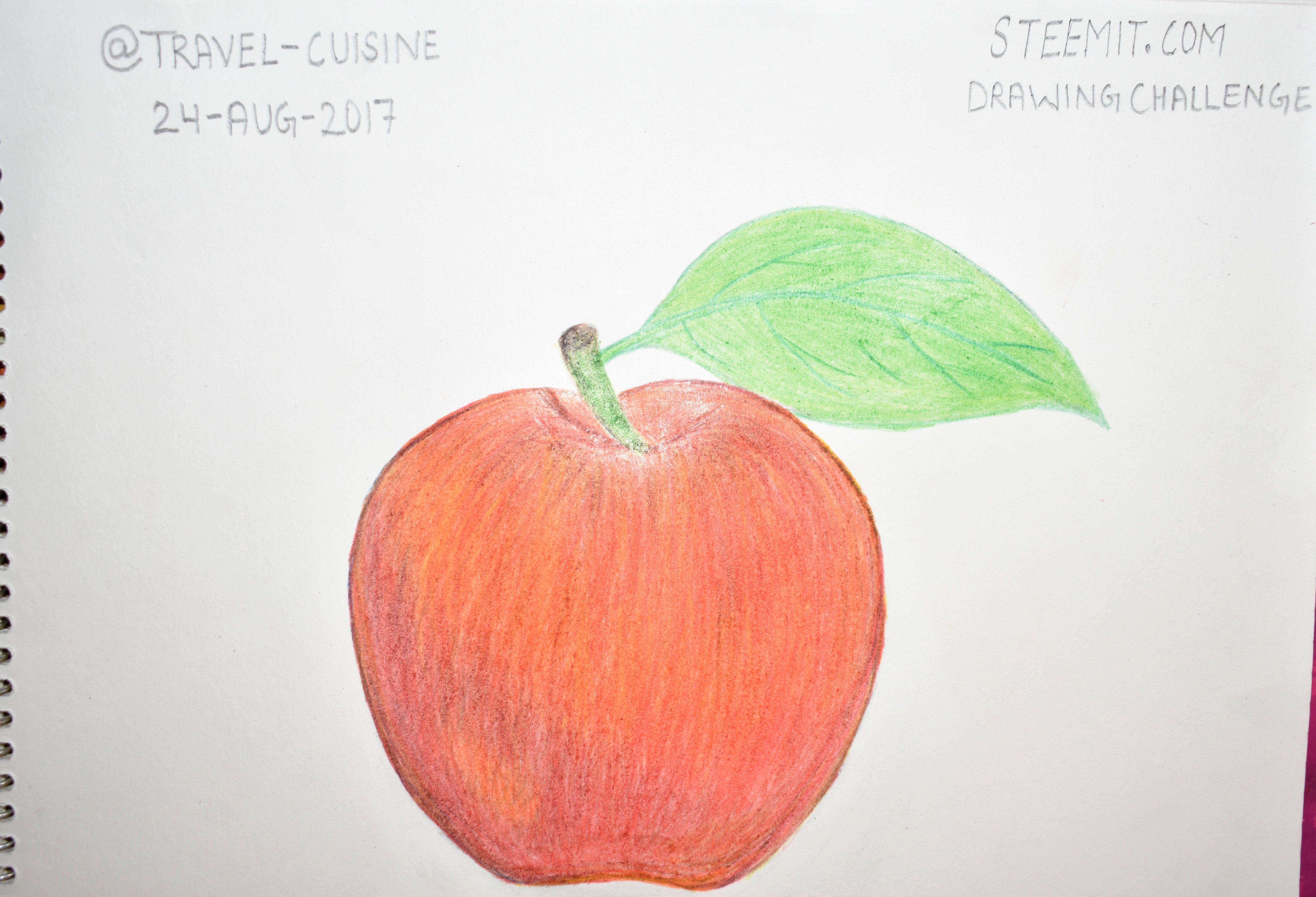 How to draw an apple || Still life painting with poster colour - YouTube