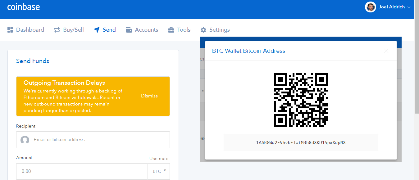 how many people scanned coinbase qr code