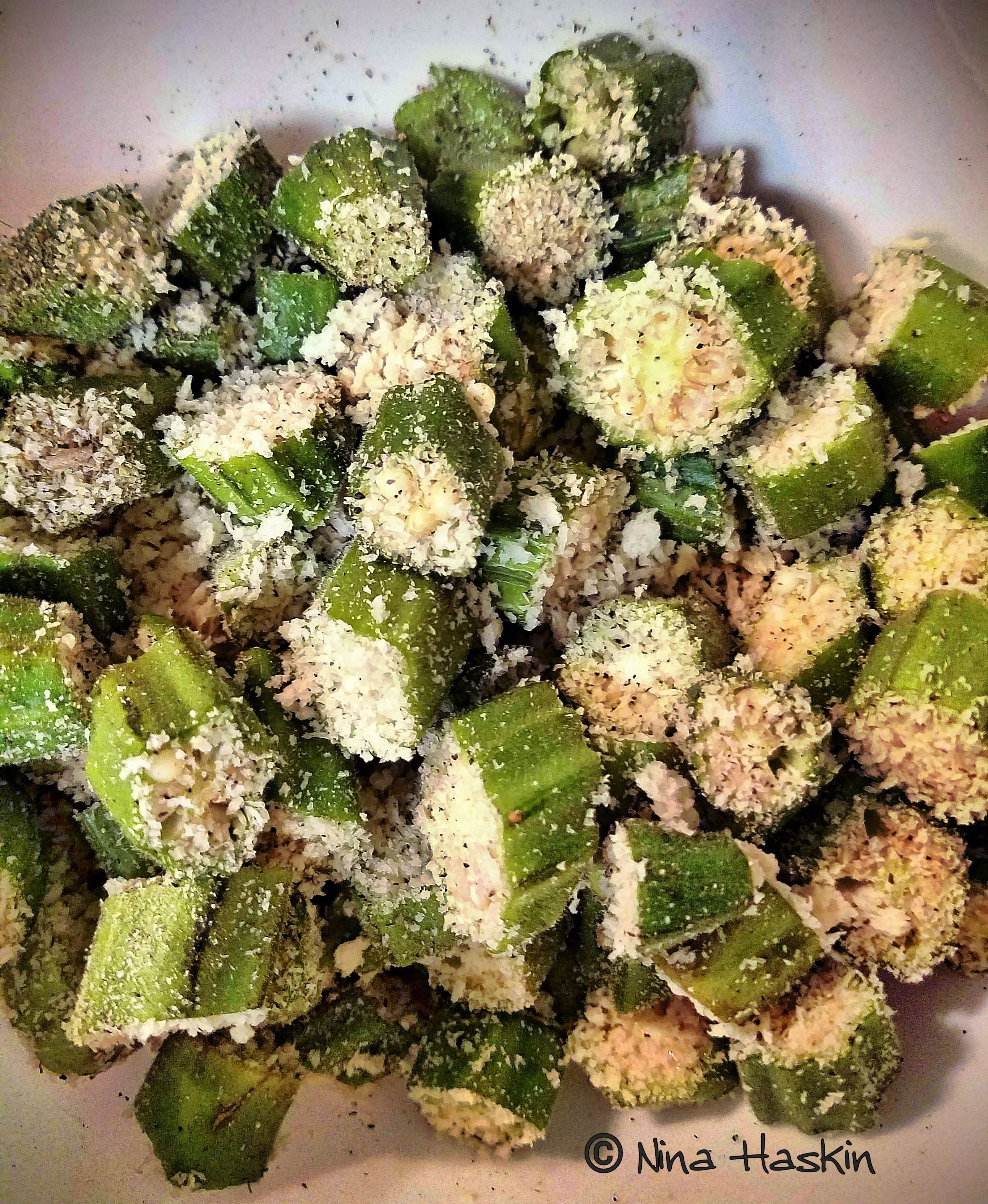 🌽🥕🥔FRUITSANDVEGGIESMONDAY VEGANWEDNESDAY "PANKO CRUMB FRESH FRIED OKRA