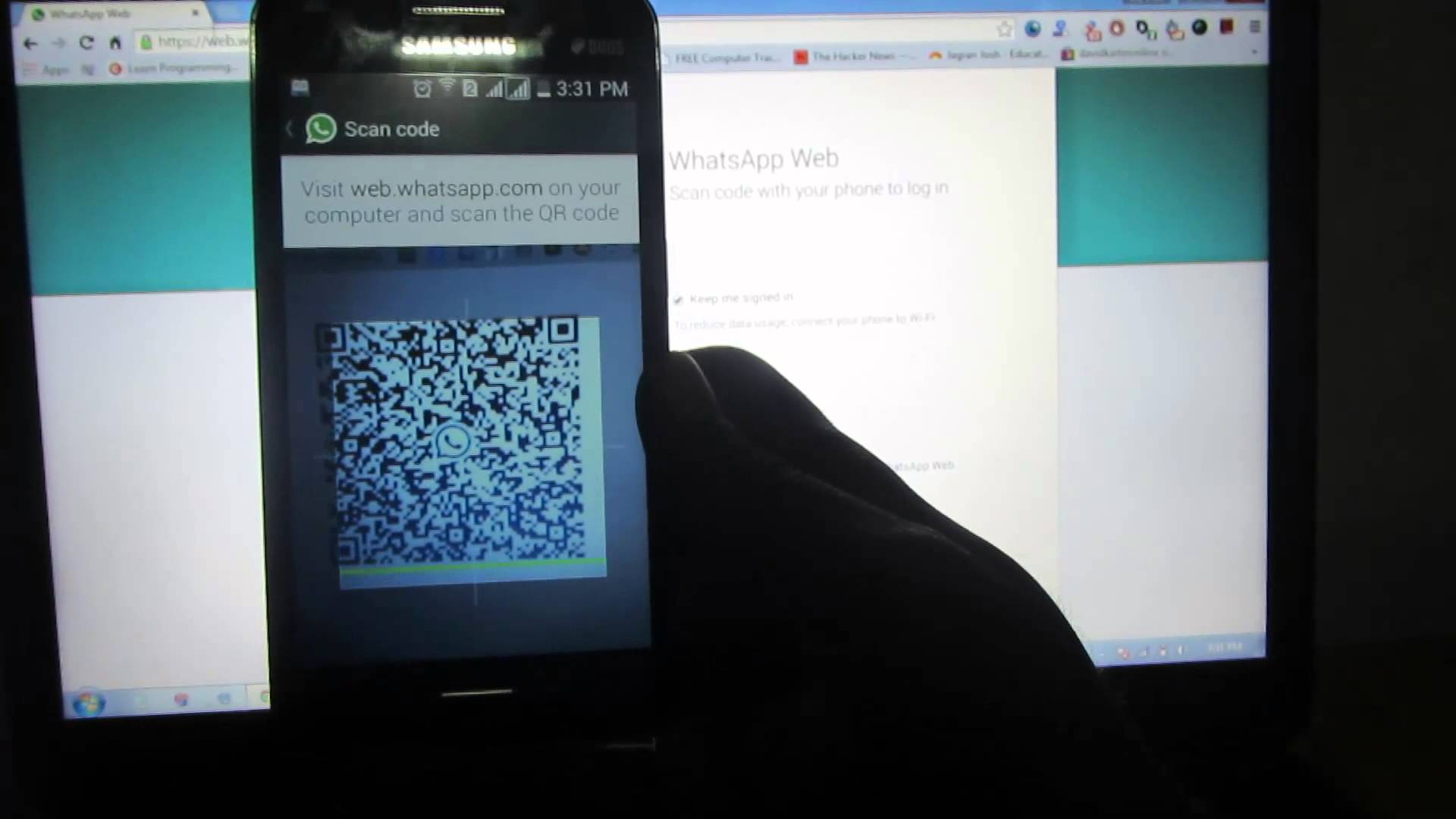 how to use whatsapp web scan