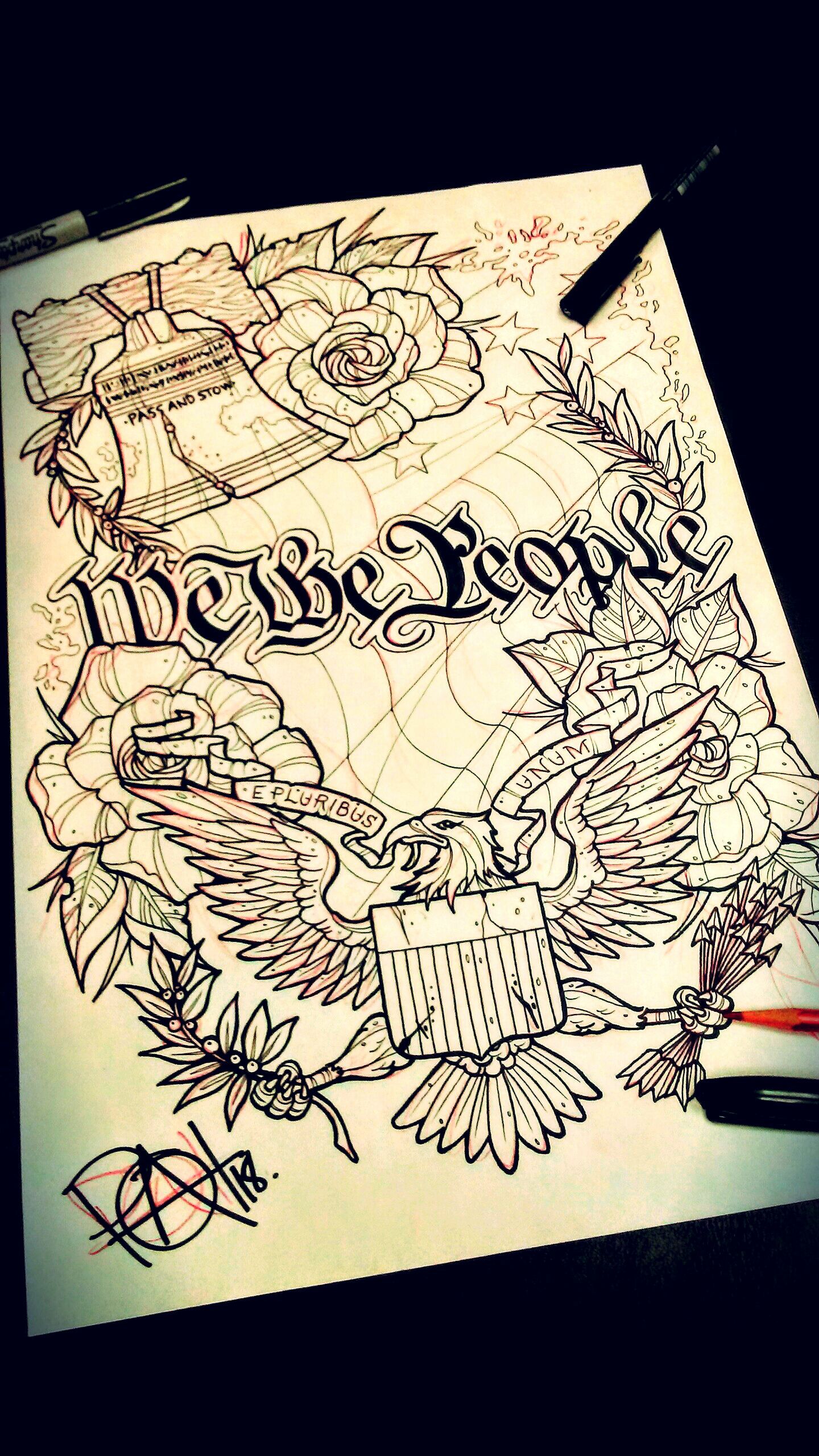170 We The People Tattoos That Show Love For Your Country