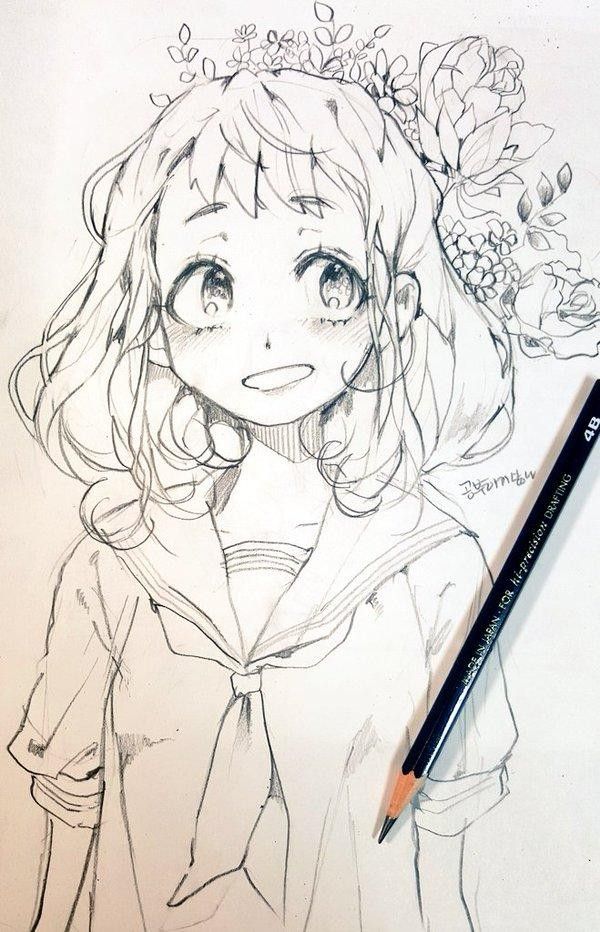 Magnifique Dessin De Manga Au Crayon De Papier Steemit