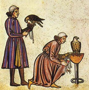 Falconry_Book_of_Frederick_II_1240s_detail_falconers.jpg