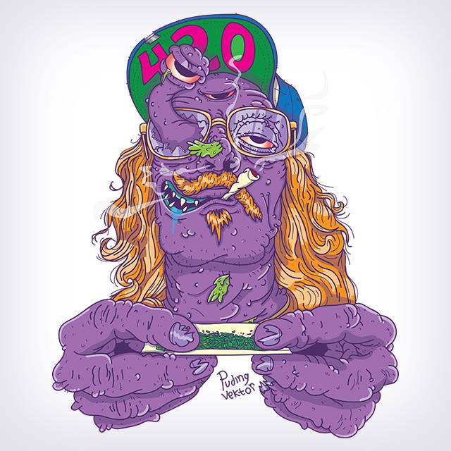 Badass 420 Artwork Steemit