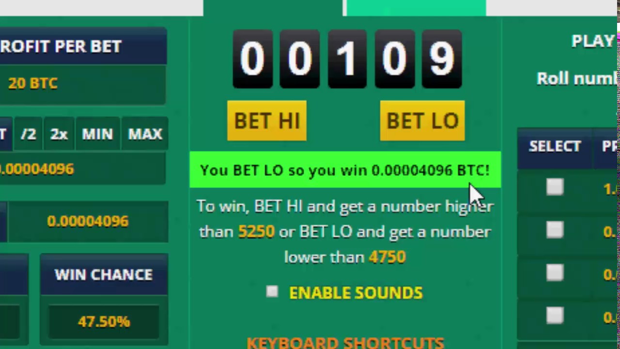 free bet bitcoin