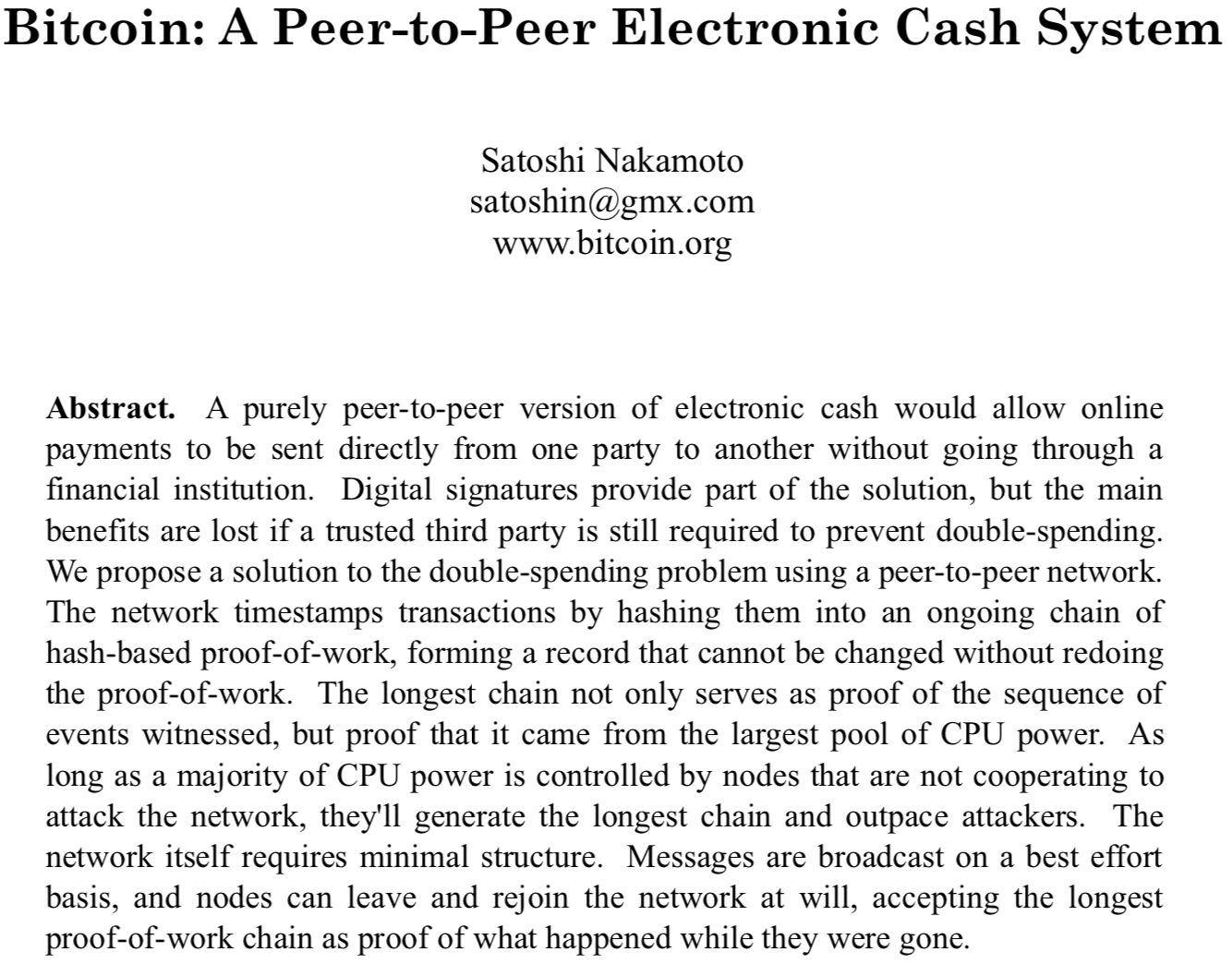 比特币研究系列【白皮书】 — Steemit