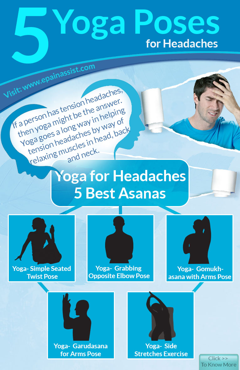 7 Yoga Poses For Migraine Relief | Yoga for relieve migraines Headache