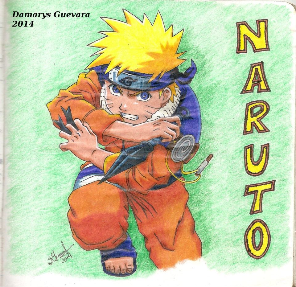 My Drawing of NARUTO. My Favorite Anime Character.