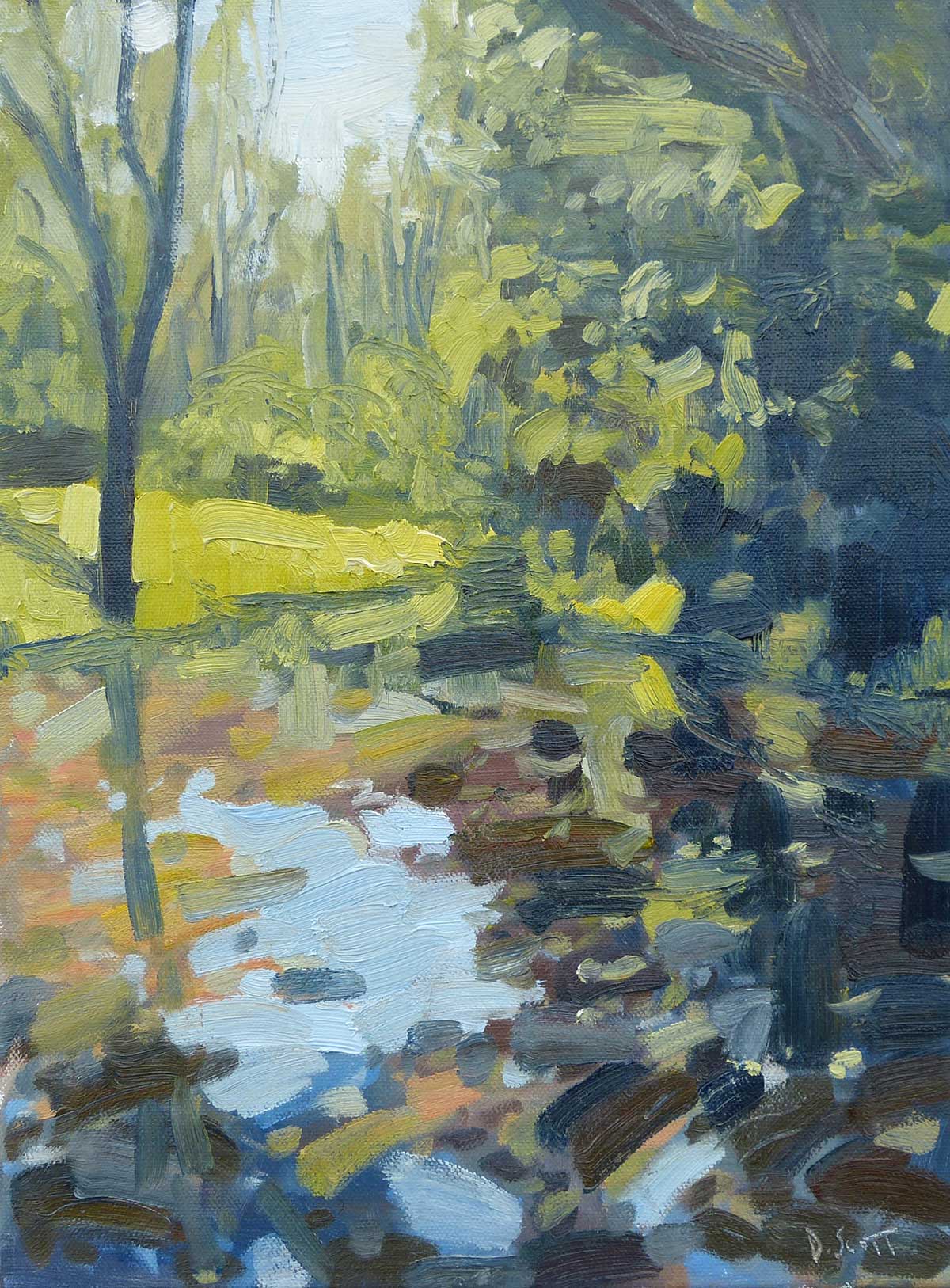 Impressionist River, Oil, 16x12 Inches, 2016.jpg