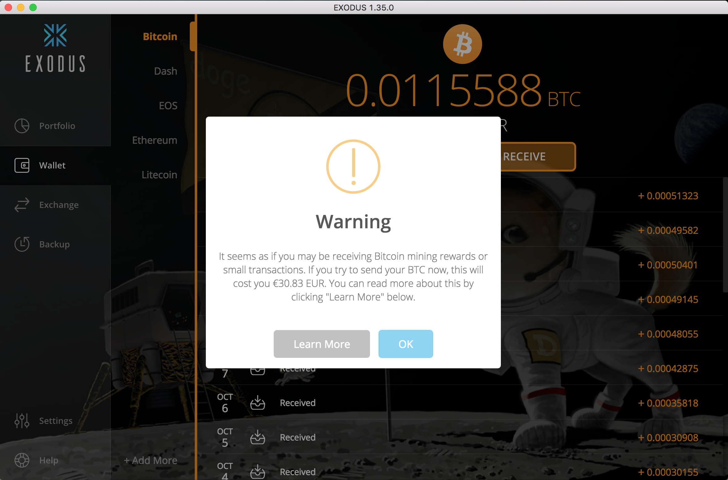Exodus Wallet - ACHTUNG vor hohen Transaktionsgebühren! — Steemit