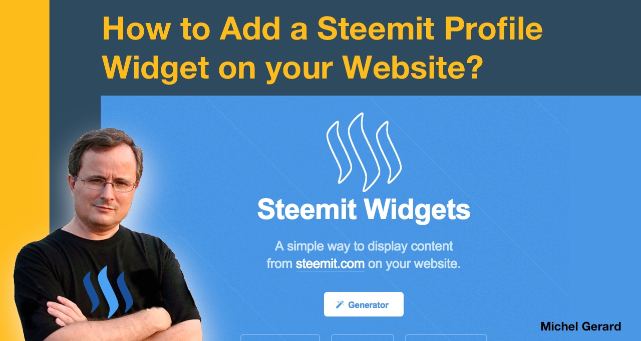 How to Add a Steemit Profile Widget on your Website?