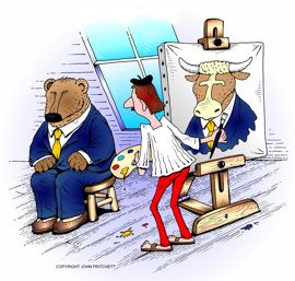 Image result for market manipulation cartoon