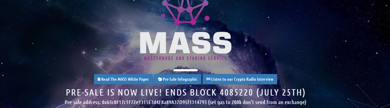 MASS pre-sale