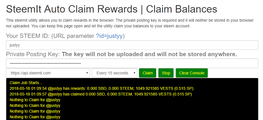 Introducing SteemIt Auto Claim Rewards