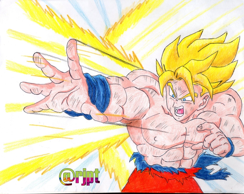Dibujo de Goku SSJ — Steemit