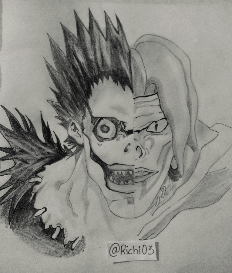 Dibujo // Death Note // Ryuk y Rem — Steemkr