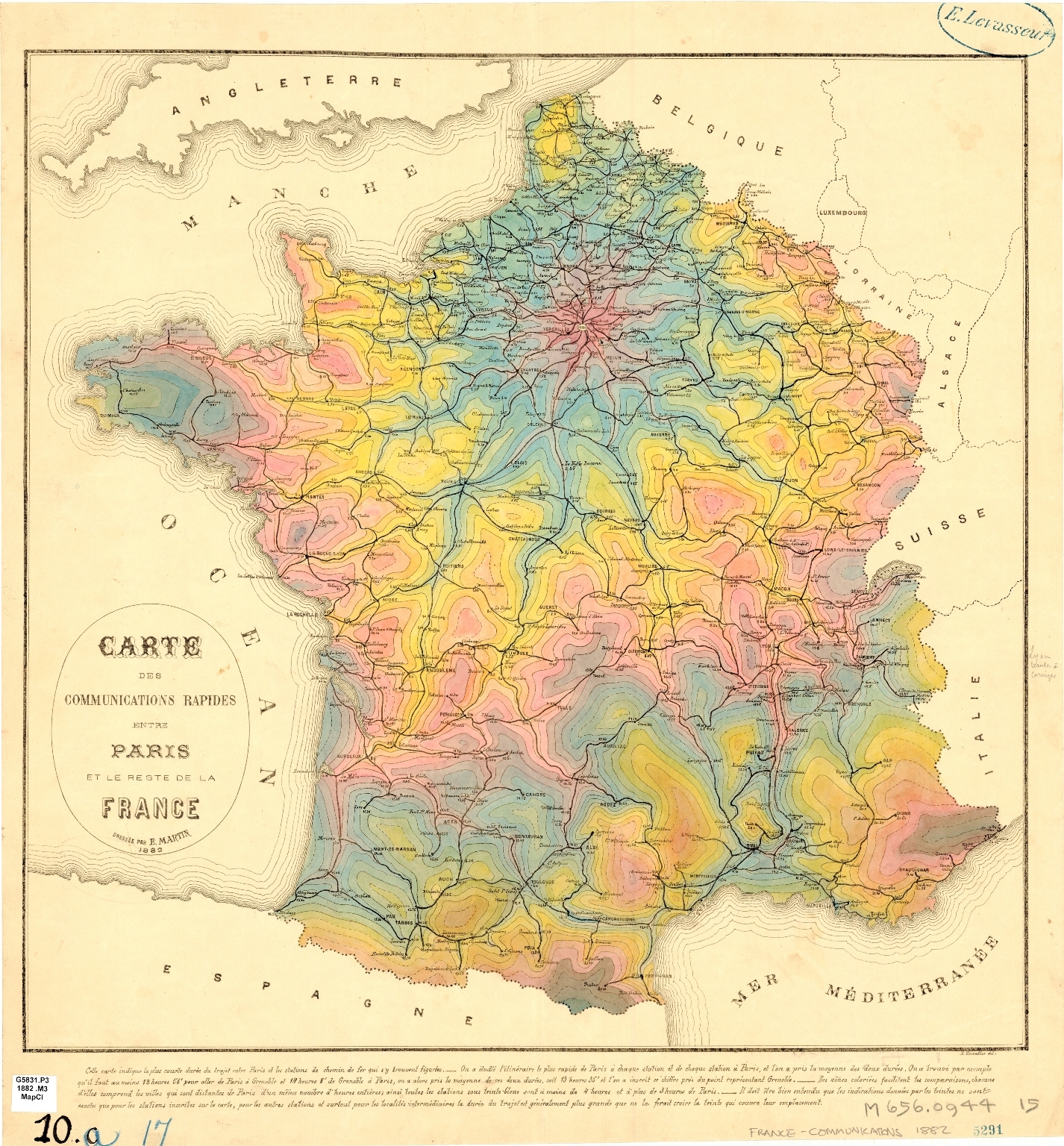 Map of French Communication Times from Paris.jpg